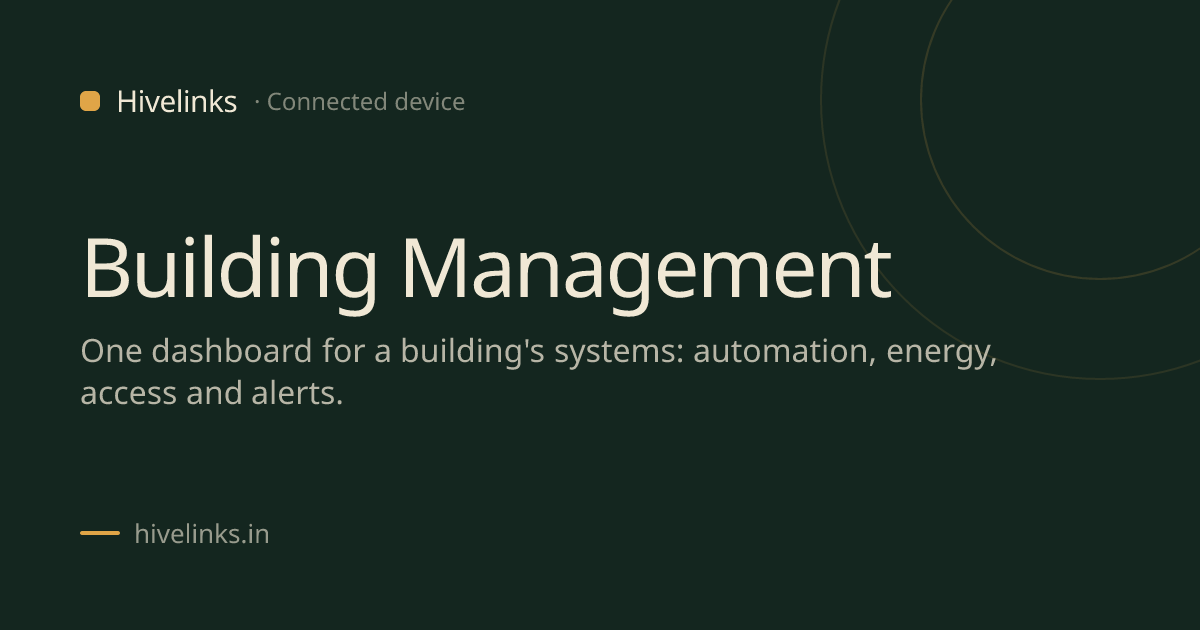 Building Management System Dashboard (BMS) | Hivelinks